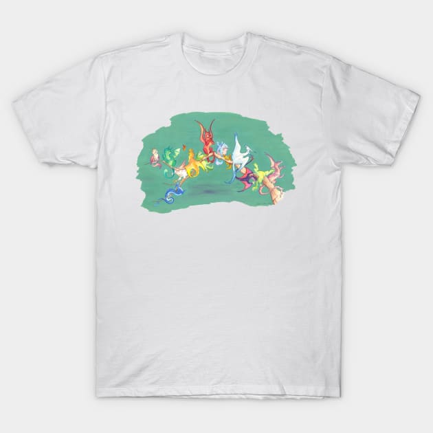 'Bakers Dozen' dragons T-Shirt by charamath